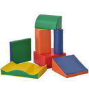 7-Piece Soft Foam Play Blocks for Kids Climbing and Crawling Gym Toy Magic Cars 0
