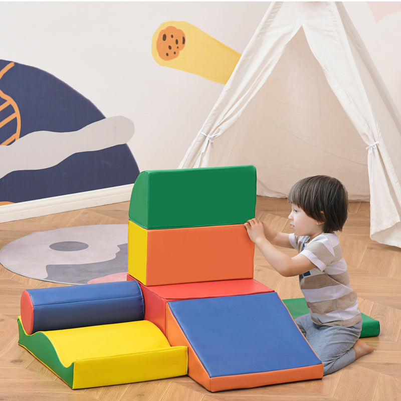 7-Piece Soft Foam Play Blocks for Kids Climbing and Crawling Gym Toy Magic Cars 10