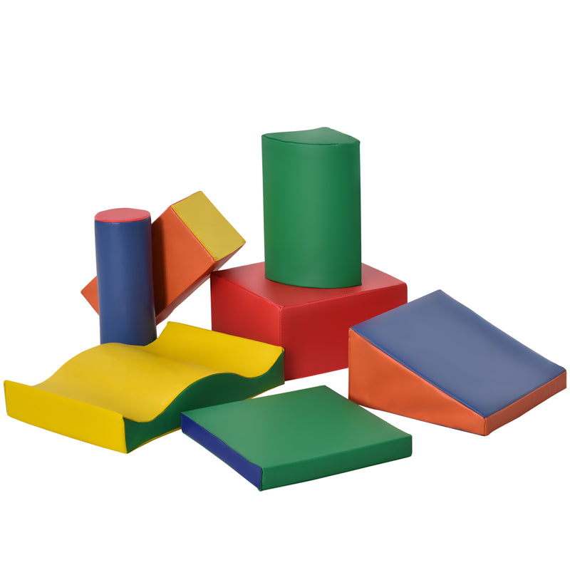 7-Piece Soft Foam Play Blocks for Kids Climbing and Crawling Gym Toy Magic Cars 1