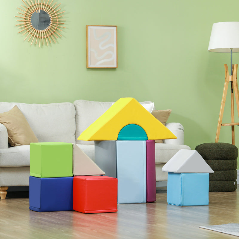 11-Piece Soft Foam Climbing Blocks Play Set for Toddlers and Babies Magic Cars 5
