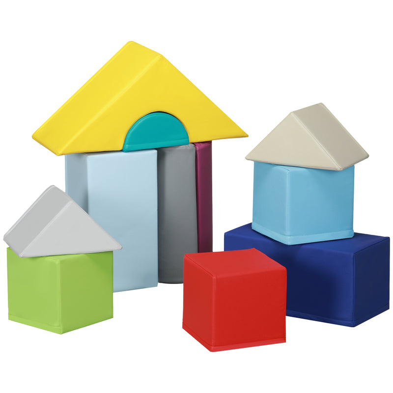 11-Piece Soft Foam Climbing Blocks Play Set for Toddlers and Babies Magic Cars 7
