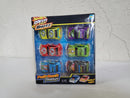 6-Piece Pull-Back Race Car Set in Black, Blue, Red, Green, Purple, and Yellow Magic Cars 4