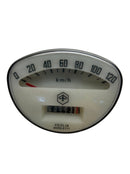 Speedometer (White Face, Black Lettering) for Vespa