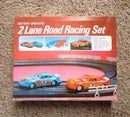1960s Vintage Battery-Operated Two-Lane Road Racing Set - Unused Condition Magic Cars Variant 0
