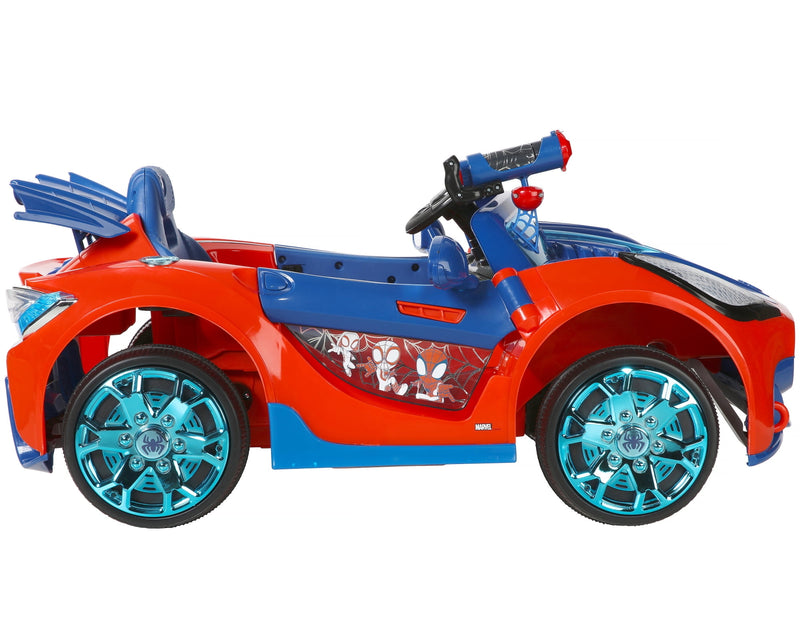 Spider-Man Battery-Powered Super Car with Water Cannon and LED Lights for Ages 3+ Magic Cars 2