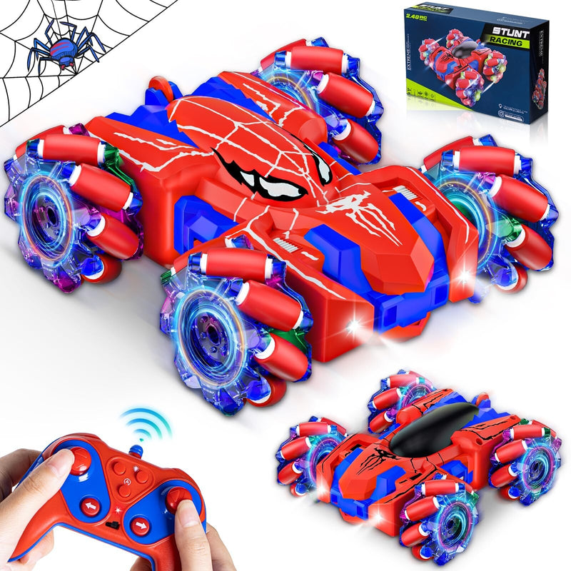 Rechargeable Spider Remote Control Car for Boys with LED Lights Magic Cars 0