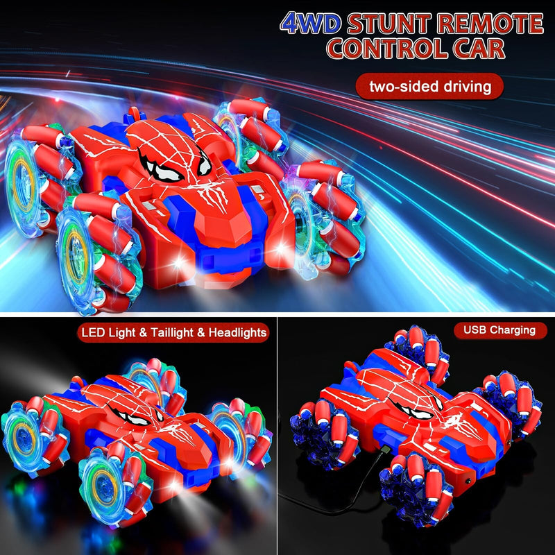 Rechargeable Spider Remote Control Car for Boys with LED Lights Magic Cars 1