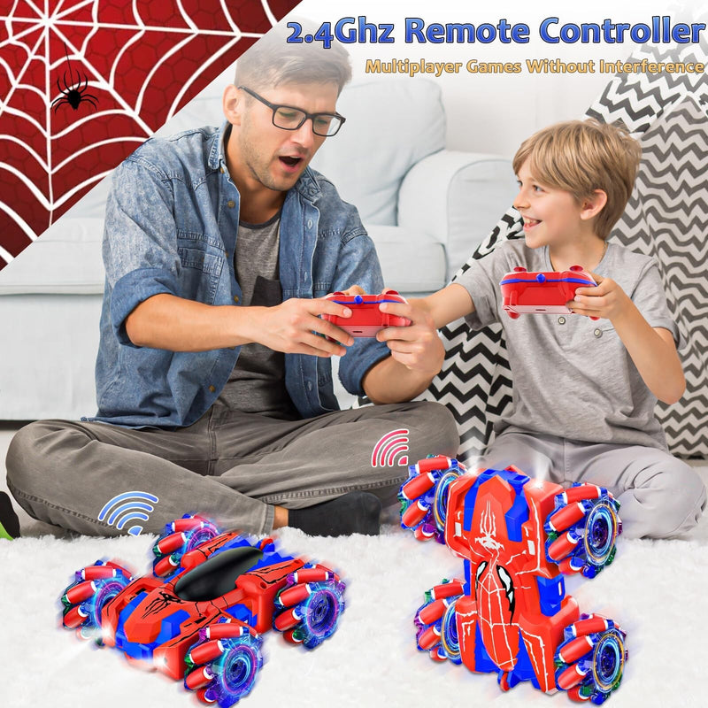 Rechargeable Spider Remote Control Car for Boys with LED Lights Magic Cars 4