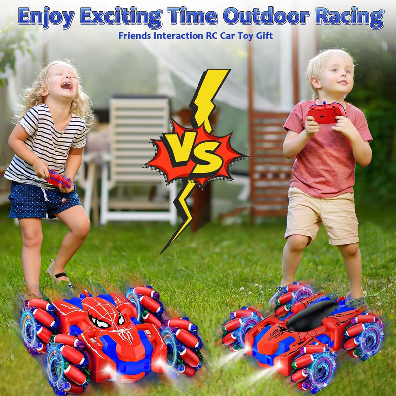Rechargeable Spider Remote Control Car for Boys with LED Lights Magic Cars 6