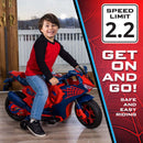 6V Spiderman Ride-On Motorcycle for Kids Ages 3+ with Rechargeable Battery Magic Cars 4
