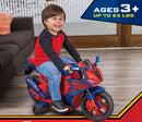Spider-Man 6V Rechargeable Ride-On Motorcycle Toy for Kids Ages 3 and Up Magic Cars Variant 0