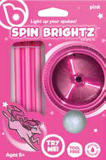 Pink Battery-Powered LED Spin Lights for Kids' Bikes and Ride-Ons Magic Cars 0