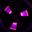 Pink Battery-Powered LED Spin Lights for Kids' Bikes and Ride-Ons Magic Cars 4