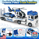 25-Inch Large Police Truck Toy with Racing Car for Toddler Boys Magic Cars 1