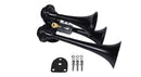 Stealth Black Caboose 12/24 Volt Air Horn with 3 Trumpets and Unique Tone Magic Cars 4