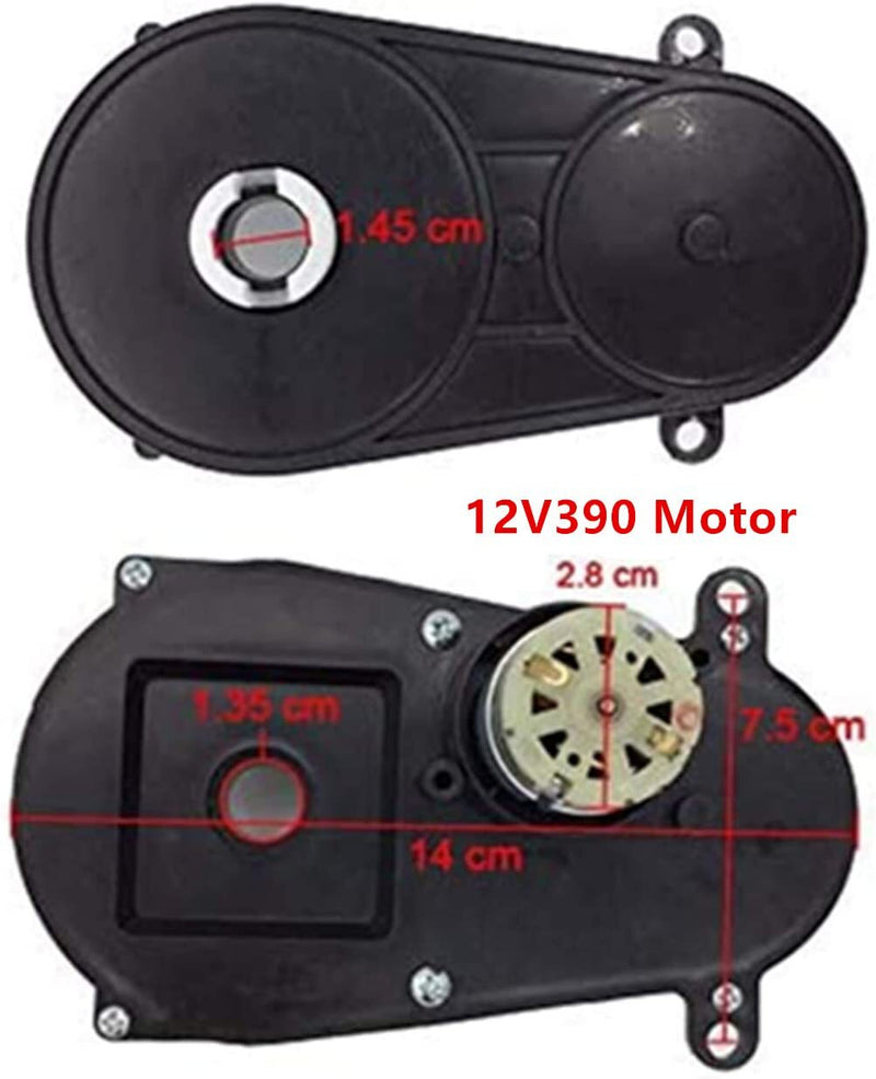 12V RS-390 Steering Gearbox Motor for Remote Control Ride-On Vehicles Magic Cars 2