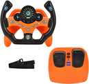 Kids' Pretend Driving Seat Toy with Steering Wheel and Pedals - Orange Magic Cars 11