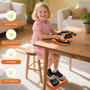 Kids' Pretend Driving Seat Toy with Steering Wheel and Pedals - Orange Magic Cars 4
