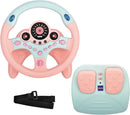 Kids' Driving Simulation Toy Steering Wheel with Brake and Gas Pedals - Pink Magic Cars 12
