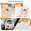 Kids' Driving Simulation Toy Steering Wheel with Brake and Gas Pedals - Pink Magic Cars 5