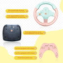 Kids' Driving Simulation Toy Steering Wheel with Brake and Gas Pedals - Pink Magic Cars 7
