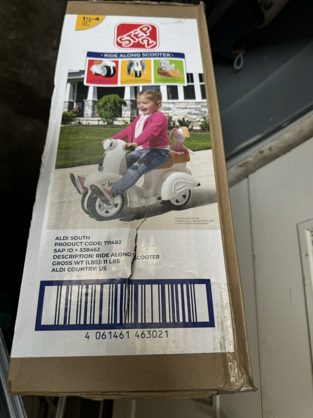 Ride-On Step2 Scooter Toy for Toddlers 1-4 Years with Foot-to-Floor De