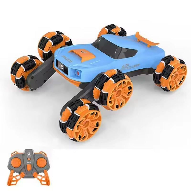 Rechargeable Stunt Racing Car with 6 Wheels and 360-Degree Twist Spin Magic Cars 1