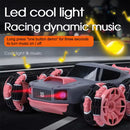 Rechargeable Stunt Racing Car with 6 Wheels and 360-Degree Twist Spin Magic Cars 3