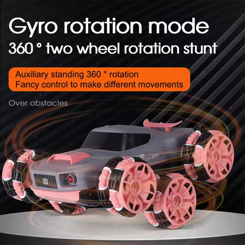 Rechargeable Stunt Racing Car with 6 Wheels and 360-Degree Twist Spin Magic Cars 5