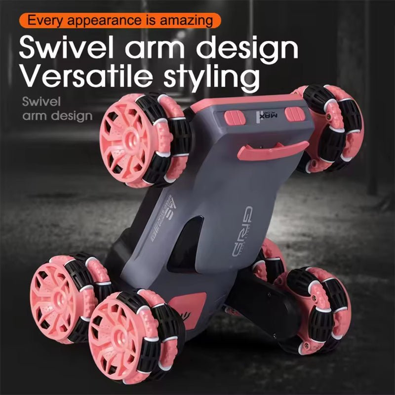 Rechargeable Stunt Racing Car with 6 Wheels and 360-Degree Twist Spin Magic Cars 6