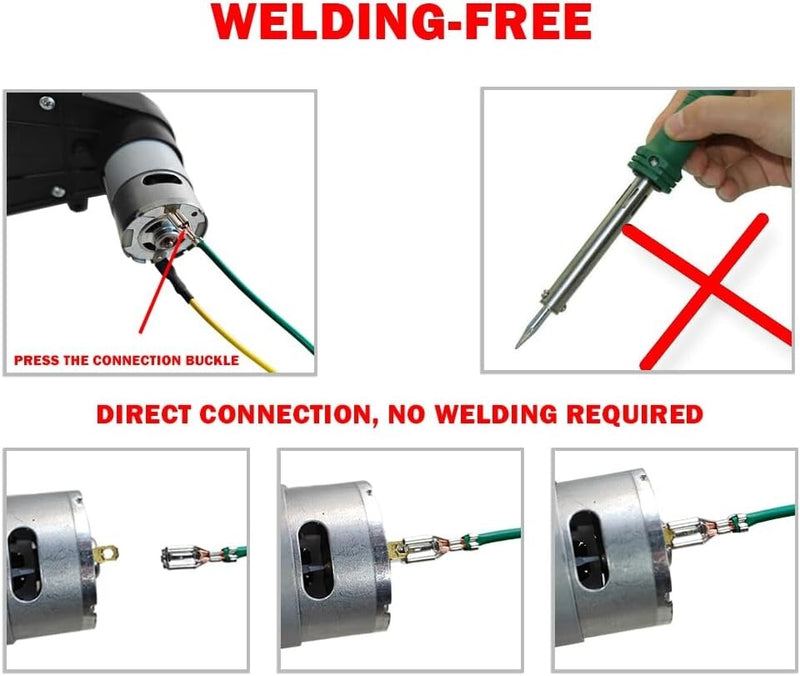 12V RS550 Gearbox Motor 40000RPM Sturdy Upgrade for Kids' Electric Vehicles Magic Cars 5