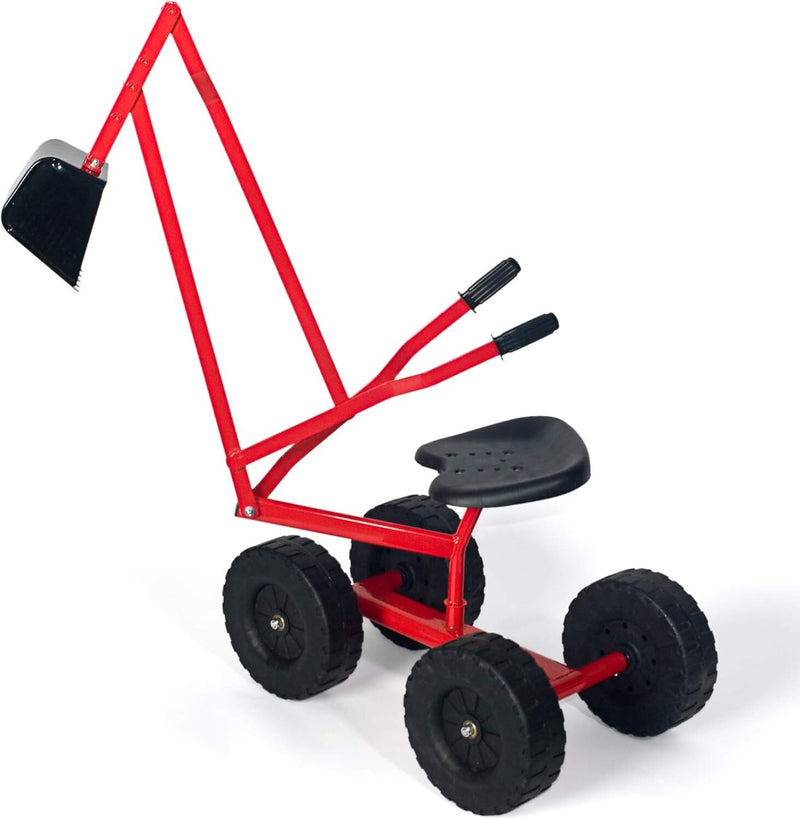 Sturdy 360° Ride-On Sand Digger Excavator Toy for Kids Ages 4+ with 70 lb Capacity Magic Cars 3