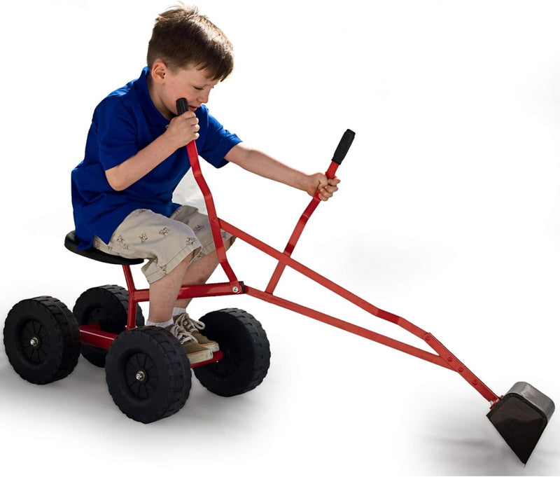 Sturdy 360° Ride-On Sand Digger Excavator Toy for Kids Ages 4+ with 70 lb Capacity Magic Cars 6
