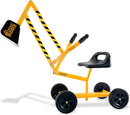 Durable Ride-On Excavator Toy for Kids with All-Terrain Rubber Wheels, Suitable for Ages 3 and Up Magic Cars 2