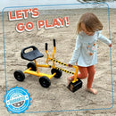 Durable Ride-On Excavator Toy for Kids with All-Terrain Rubber Wheels, Suitable for Ages 3 and Up Magic Cars 8