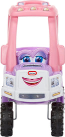 Stylish Princess Cozy Ride-On Truck with Working Horn and Drop-Down Tailgate Magic Cars 3