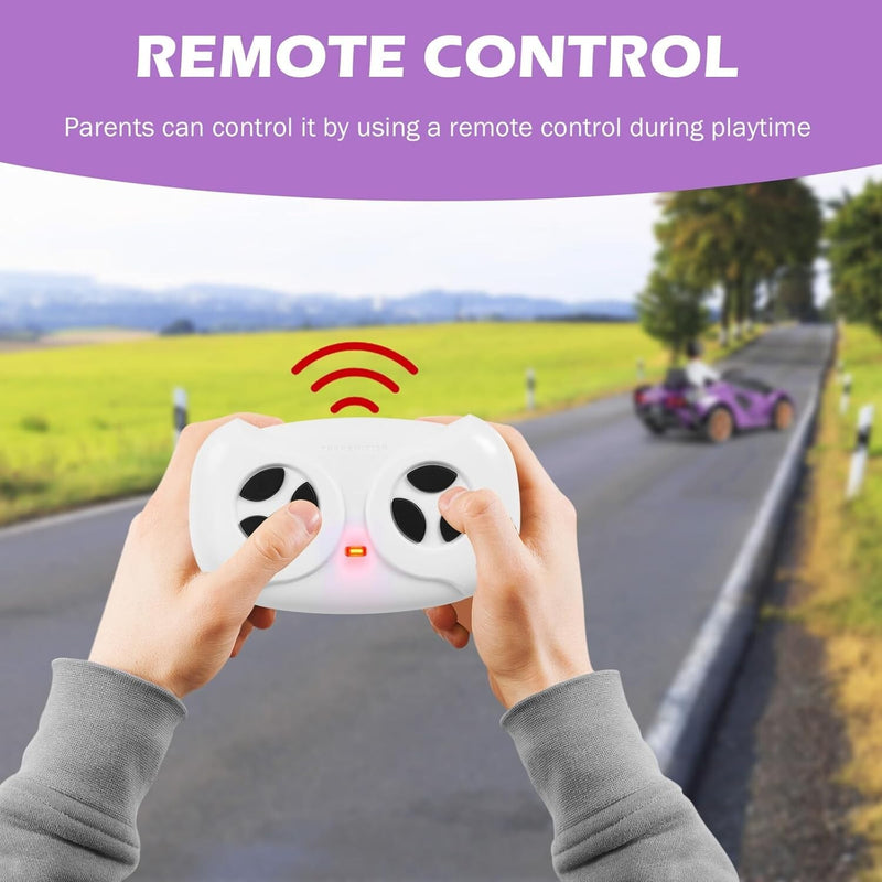 Purple Kids Remote Control Sports Car with Suspension and Sound Effects Magic Cars 8