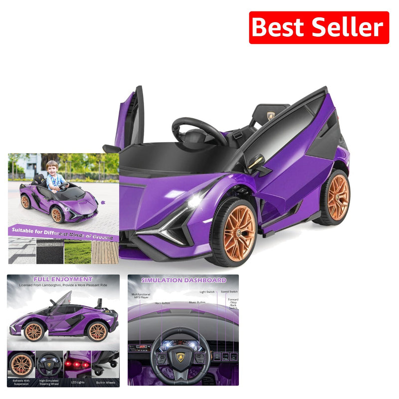Purple Kids Remote Control Sports Car with Suspension and Sound Effects Magic Cars Variant 0