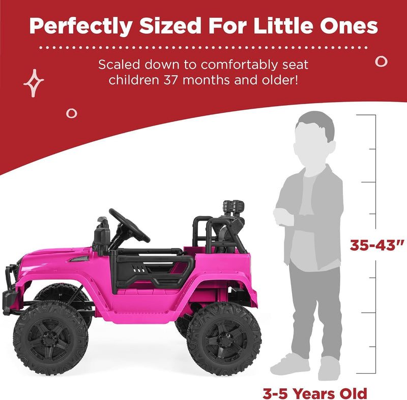 12V Kids Ride-On Truck Car with Parent Remote Control Magic Cars 3