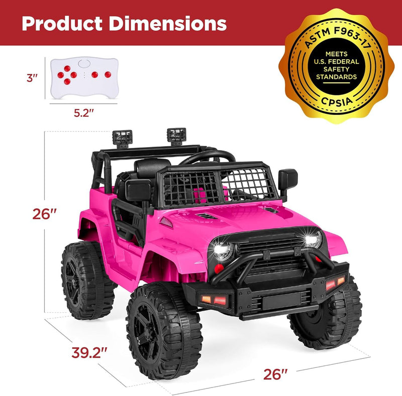 12V Kids Ride-On Truck Car with Parent Remote Control Magic Cars 6