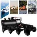 High-Volume Train Horn Set with 4 Trumpet Design and 0.8 Gallon Air Tank Magic Cars 4