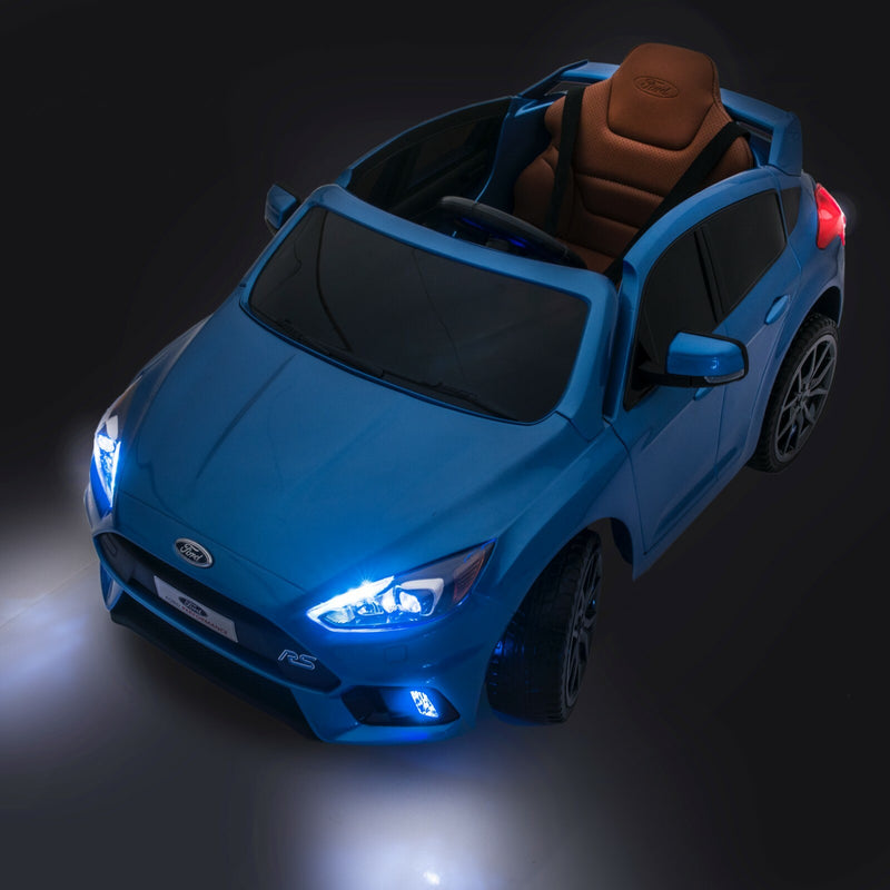 Licensed Ford Focus RS Kids Ride-On Car in Nitrous Blue Magic Cars 2