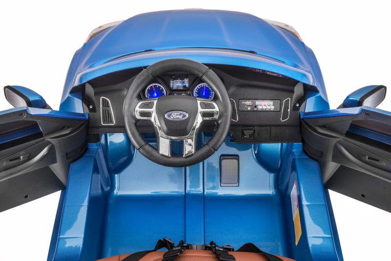 Licensed Ford Focus RS Kids Ride-On Car in Nitrous Blue Magic Cars 3