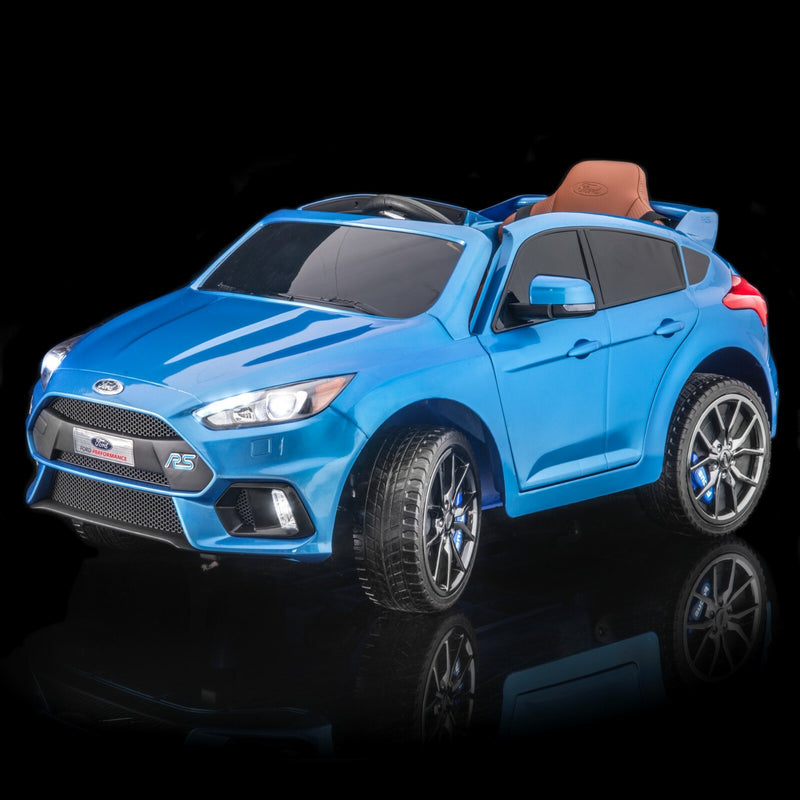Licensed Ford Focus RS Kids Ride-On Car in Nitrous Blue Magic Cars Variant 0