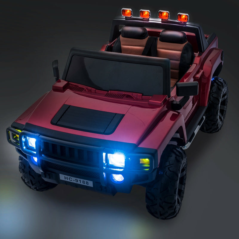 12V 4x4 Kids Ride-On Vehicle Glossy Red Warrior Model Magic Cars 2