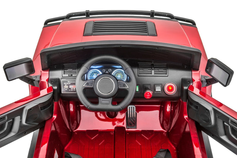 12V 4x4 Kids Ride-On Vehicle Glossy Red Warrior Model Magic Cars 3