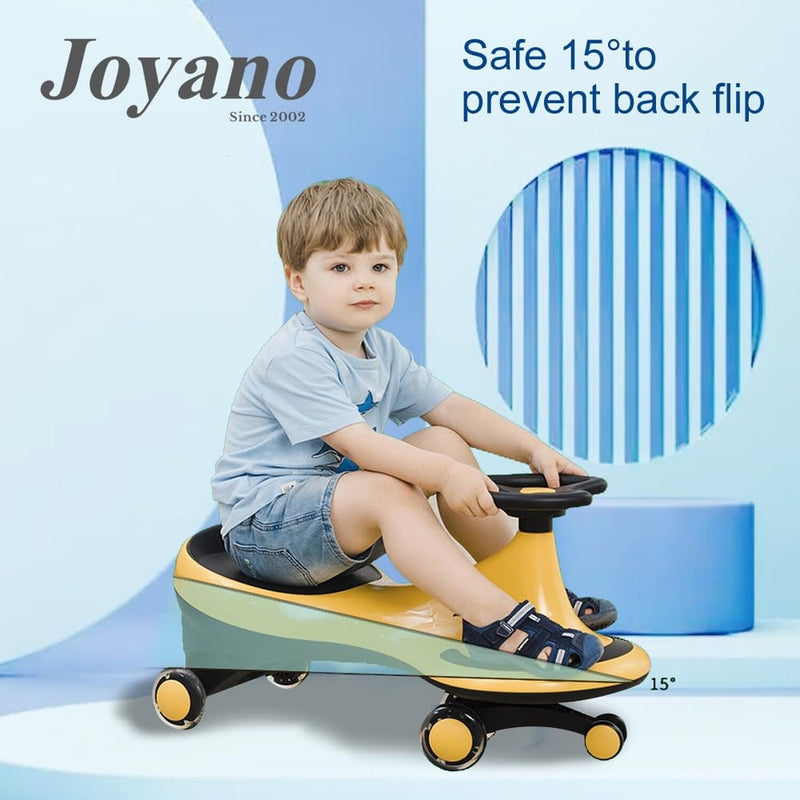 Swing Ride-On Wiggle Car with LED Flashing Wheels for Boys and Girls, Battery-Free Fun Magic Cars 3