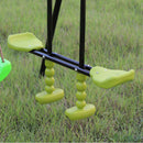 550LB Capacity Outdoor Backyard Swing Set with Slide for Kids Magic Cars 4