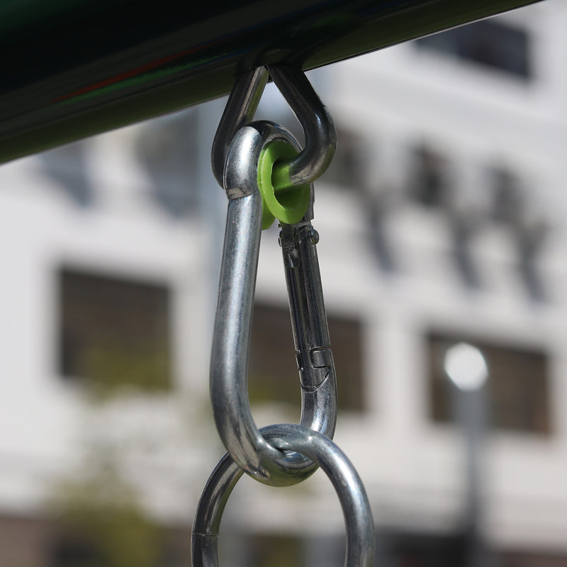 550LB Capacity Outdoor Backyard Swing Set with Slide for Kids Magic Cars 6