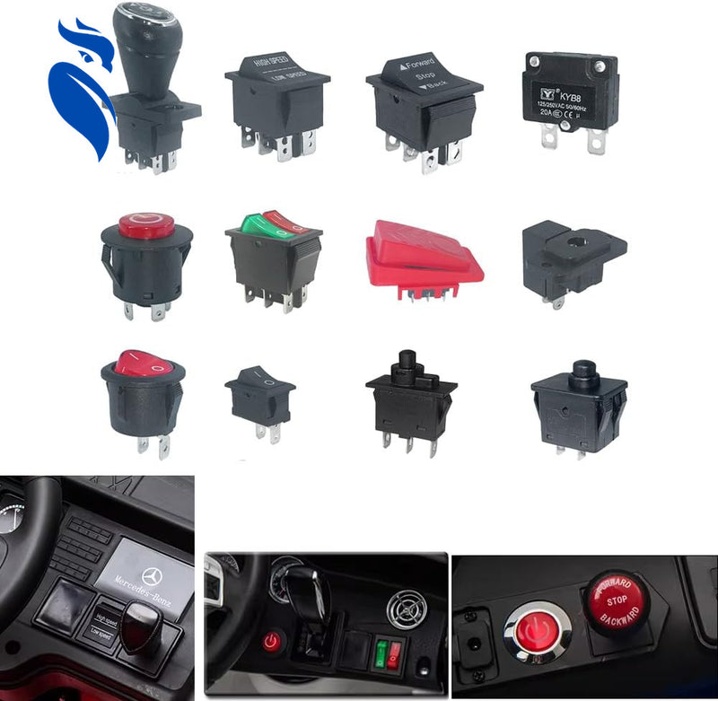 Replacement Foot Pedal Switch Kit for Kid's Power Wheels Ride-On Toys Magic Cars 1